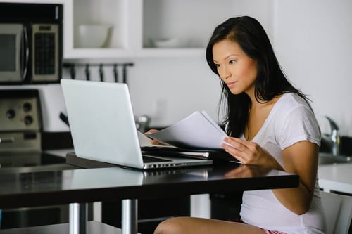 Stocksy Woman Working From Home on Her Laptop-1